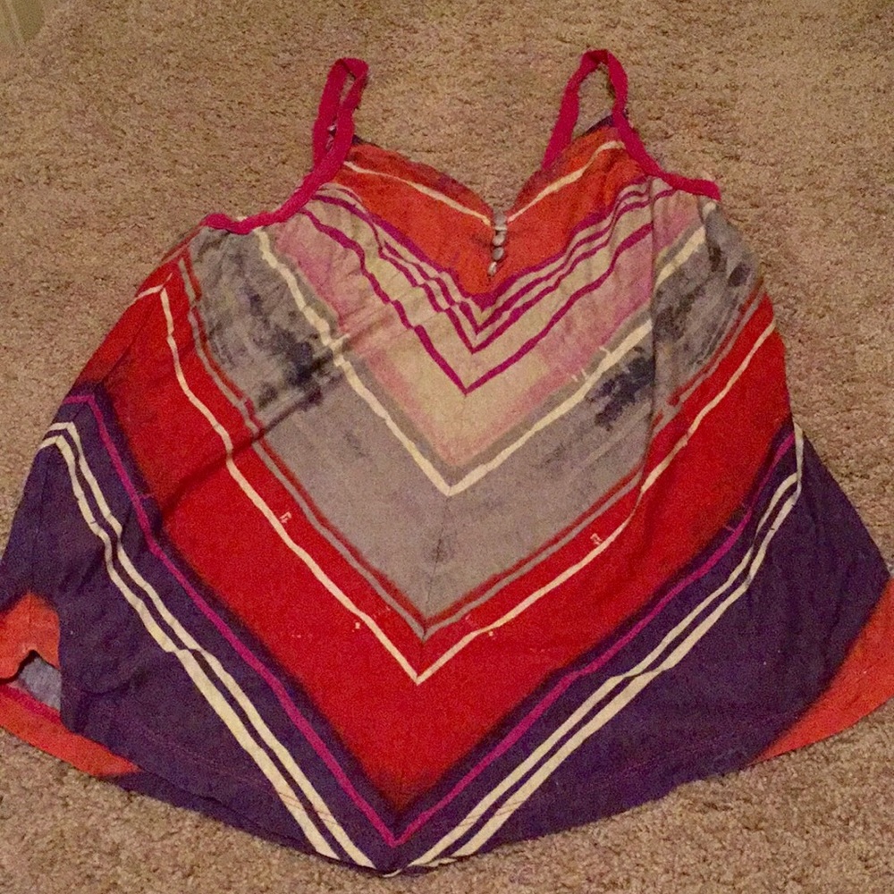 Urban Outfitters Chevron Stripe Print Tank XS